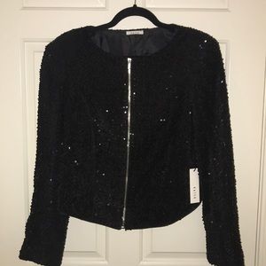 Jazzy Sequin Crop Jacket